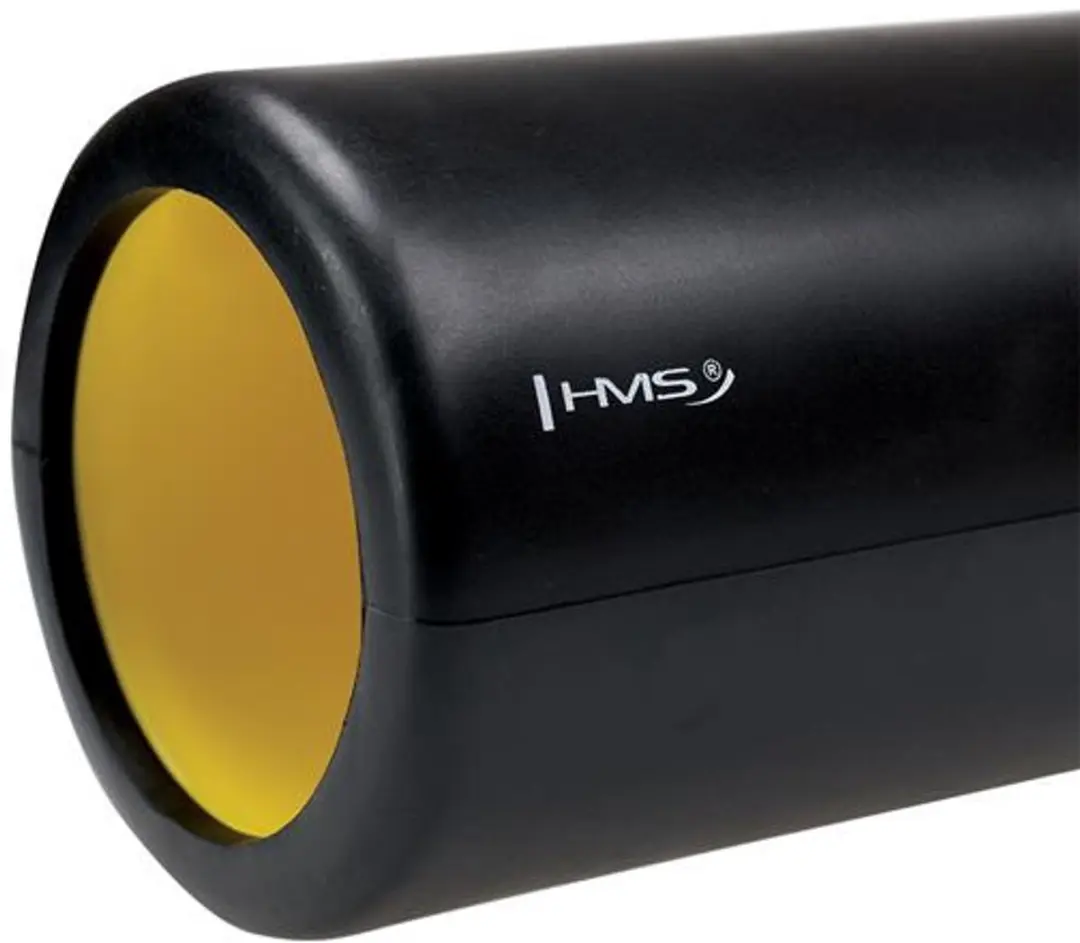 HMS FS111 Fitnessroller - Automassage - 14cm - Zwart/Geel