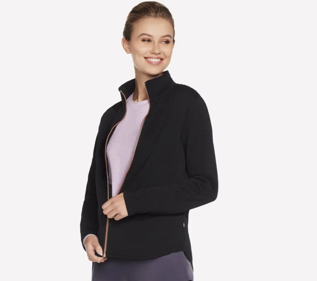 Skechers THE HOODLESS HOODIE GOWALK SH Dames Trui - Zwart M