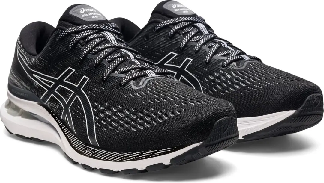 ASICS Gel-Kayano 28 Sportschoenen 44.5 - Zwart/Wit