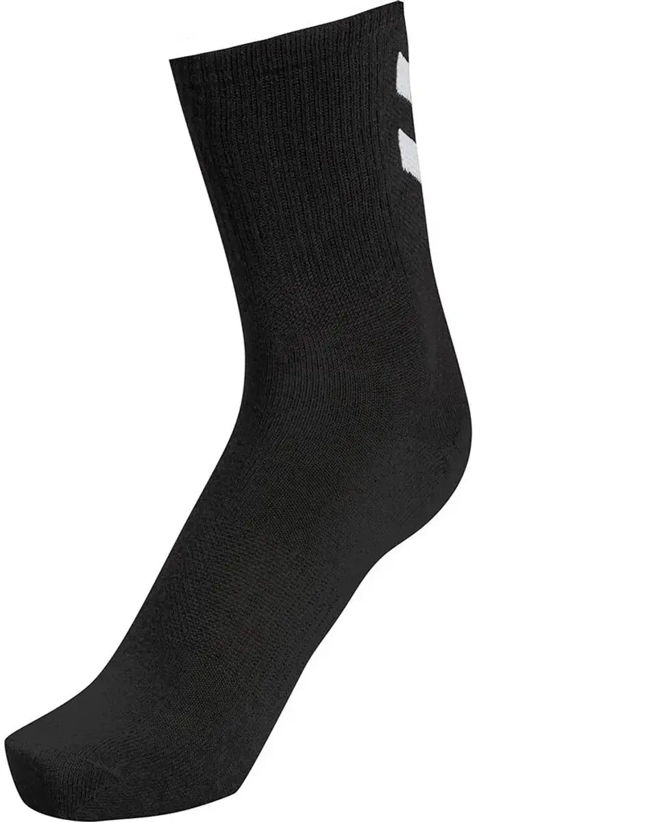 Hummel Chevron Lange Sokken - 6 Paren Zwart