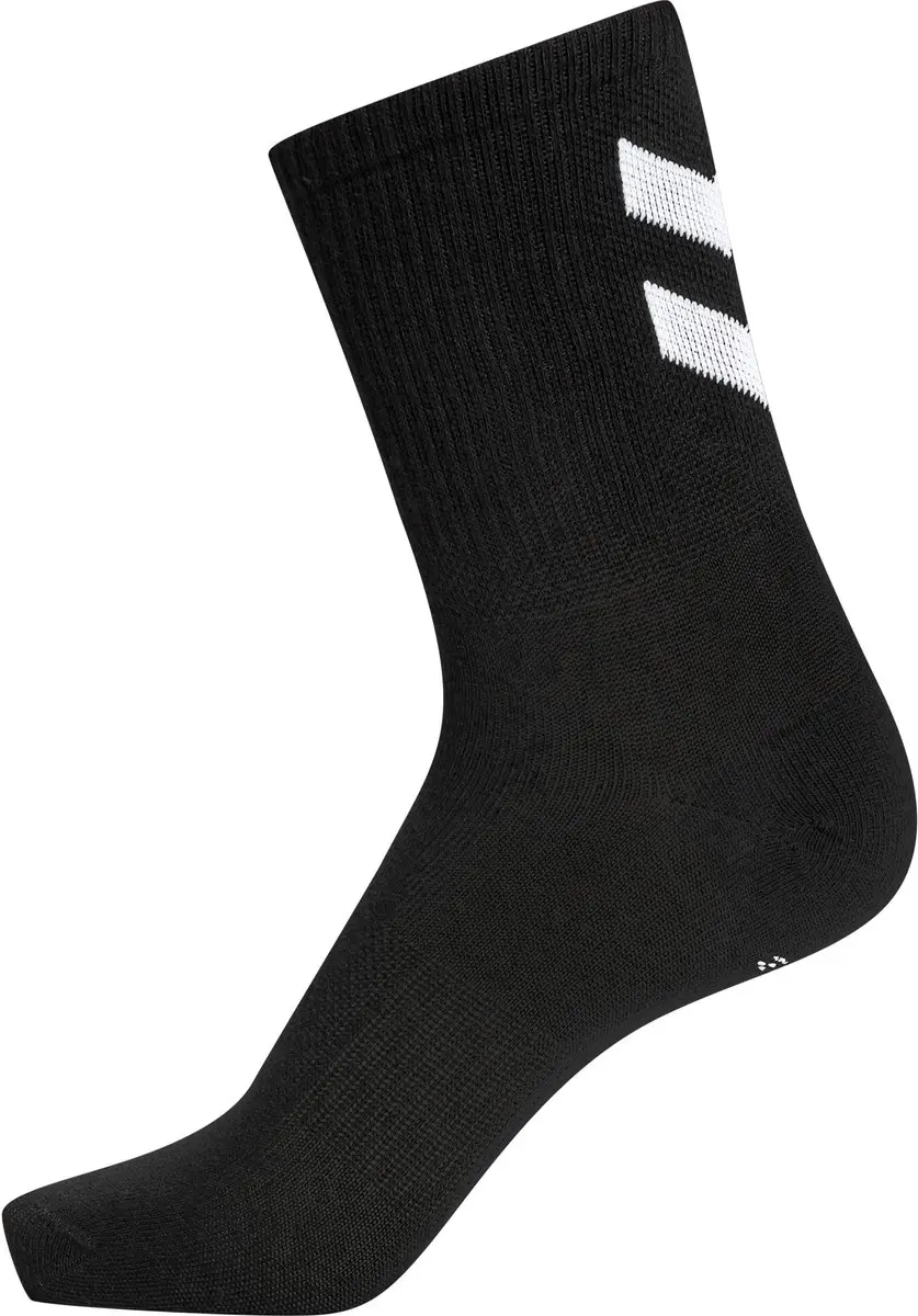 Hummel Chevron Lange Sokken - 6 Paren Zwart