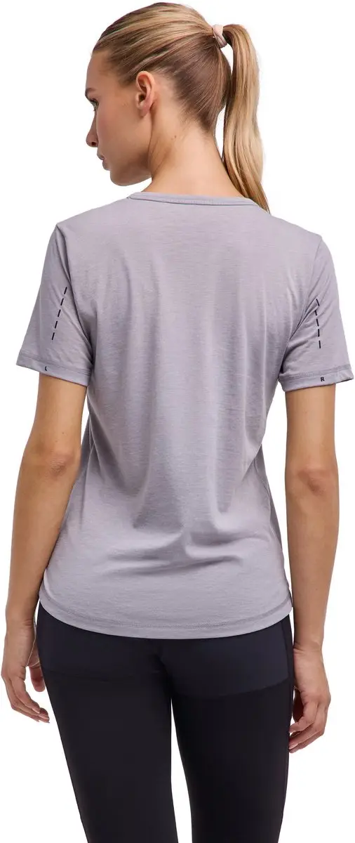 Falke Trekking Tee Graphic Dames Top - XS - Grijs