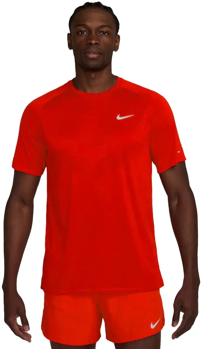 Nike Dri-FIT ADV Stride Hardloopshirt Heren M - Rood