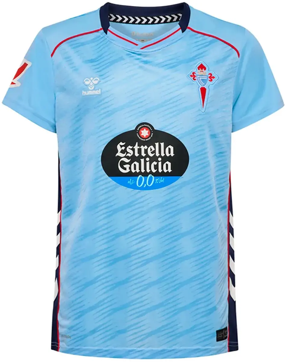 Hummel RC Celta de Vigo 25/26 Thuis T-shirt Junior - 116 cm - Blauw Bell