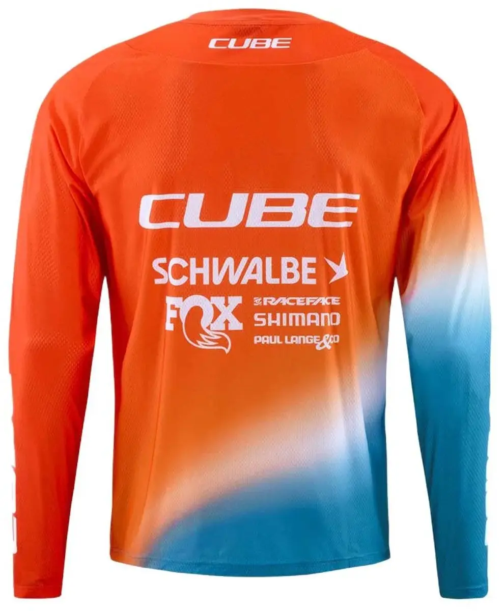 Cube Factory Racing Langarm Trui - L - Oranje