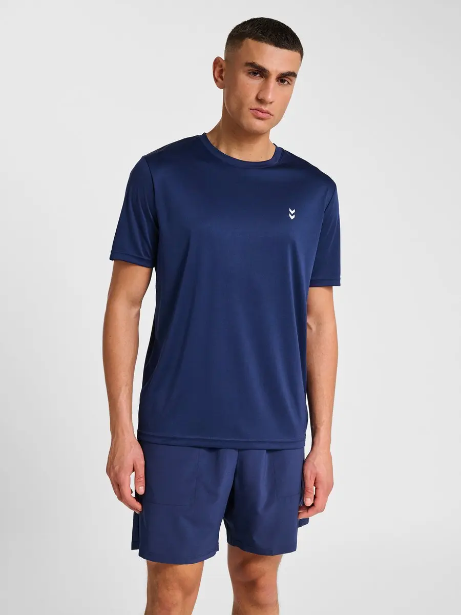 Hummel Hmlpulse Trainings-T-shirt 229881 - L - Dress Blues