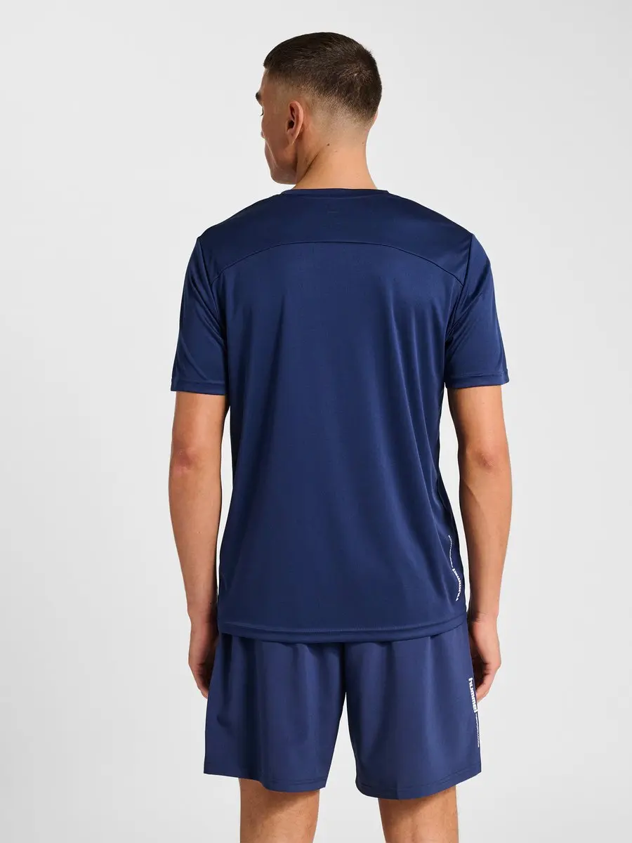 Hummel Hmlpulse Trainings-T-shirt 229881 - L - Dress Blues