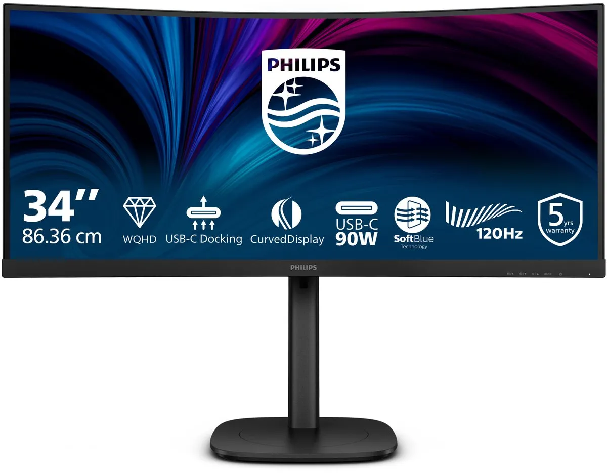 Philips 34B2U3600C Ultrawide USB-C Dock Monitor 34"