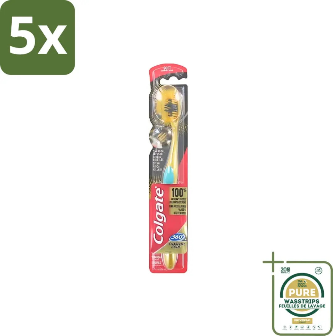 Colgate 360 Charcoal Gold Soft Tandenborstel