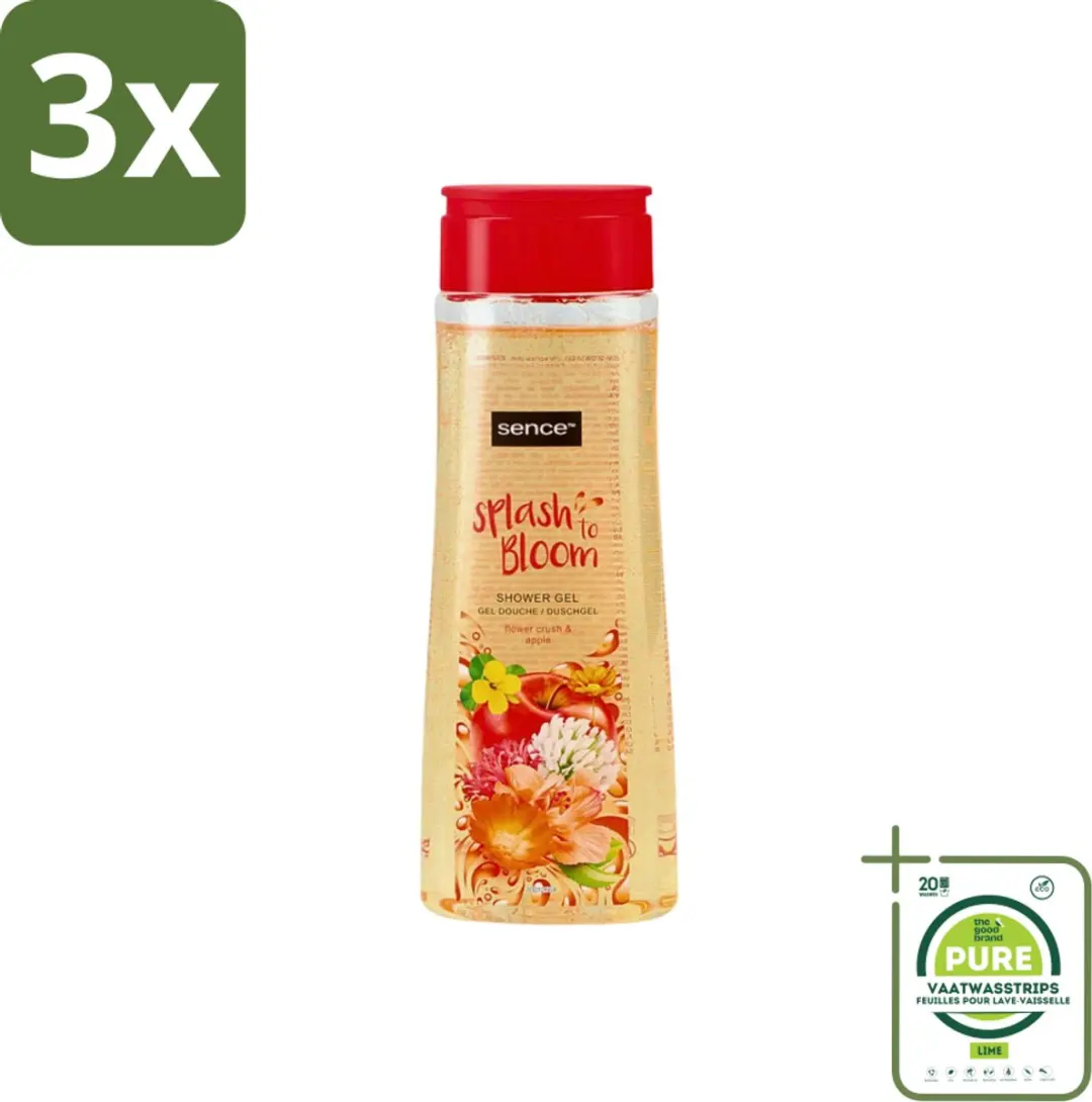 Sence Body-X Twilight Amber Douchegel 500ml - 3 Stuks