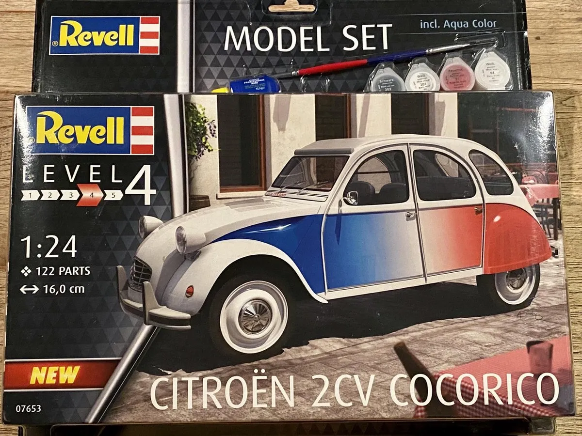 Revell 67653 Citroën 2 CV Cocorico Modelbouwpakket 1:24 - 122 Onderdelen