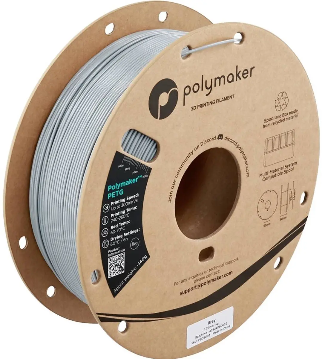 Polymaker PB05003 PETG Filament 1.75mm
