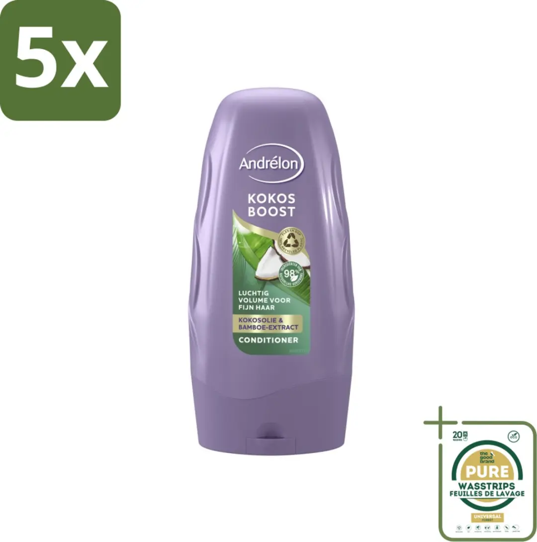 Andrélon Kokos Boost Conditioner 1250ml - 5 Stuks