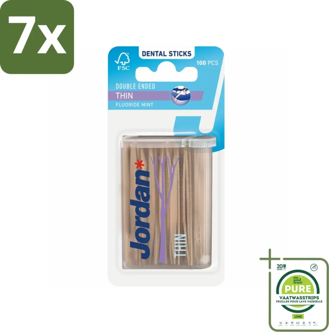Jordan Tandenstokers Double Ended Thin 700 Stuks