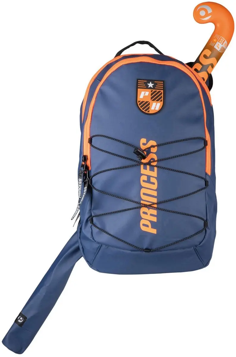 Princess Premium Hockey Rugzak - Donkerblauw/Oranje