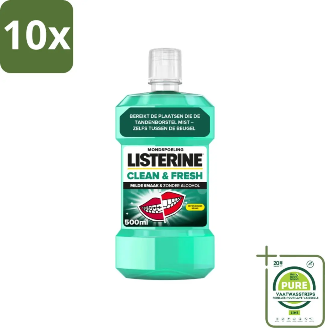 Listerine Clean & Fresh Mondwater 500ml