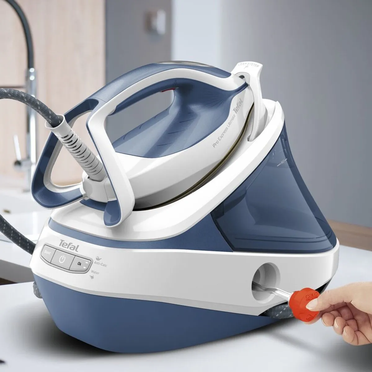 Tefal Pro Express Ultimate II GV9710 Stoomgenerator - 3000W - Blauw/Wit