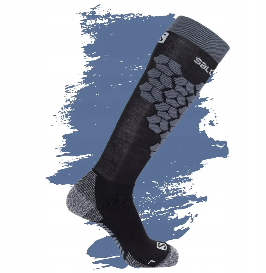 Salomon S/ACCESS Merino Skisokken 39-41 - Zwart