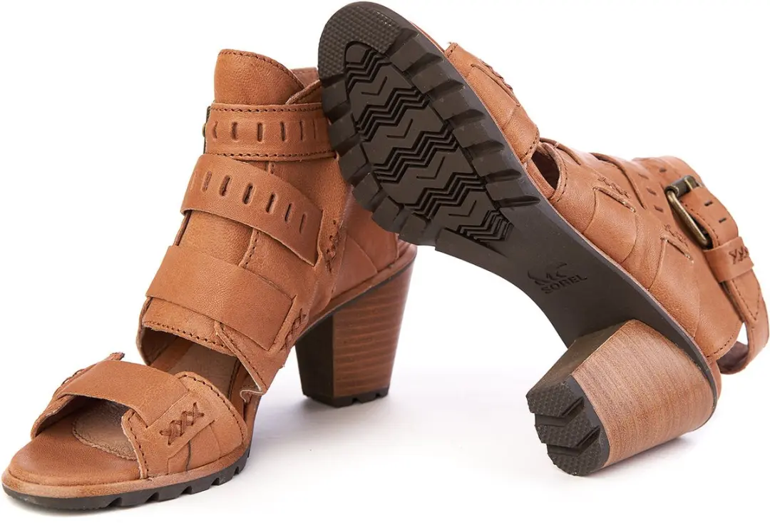 Sorel Nadia Sandalen - Natuurlijk Leer - Maat 42