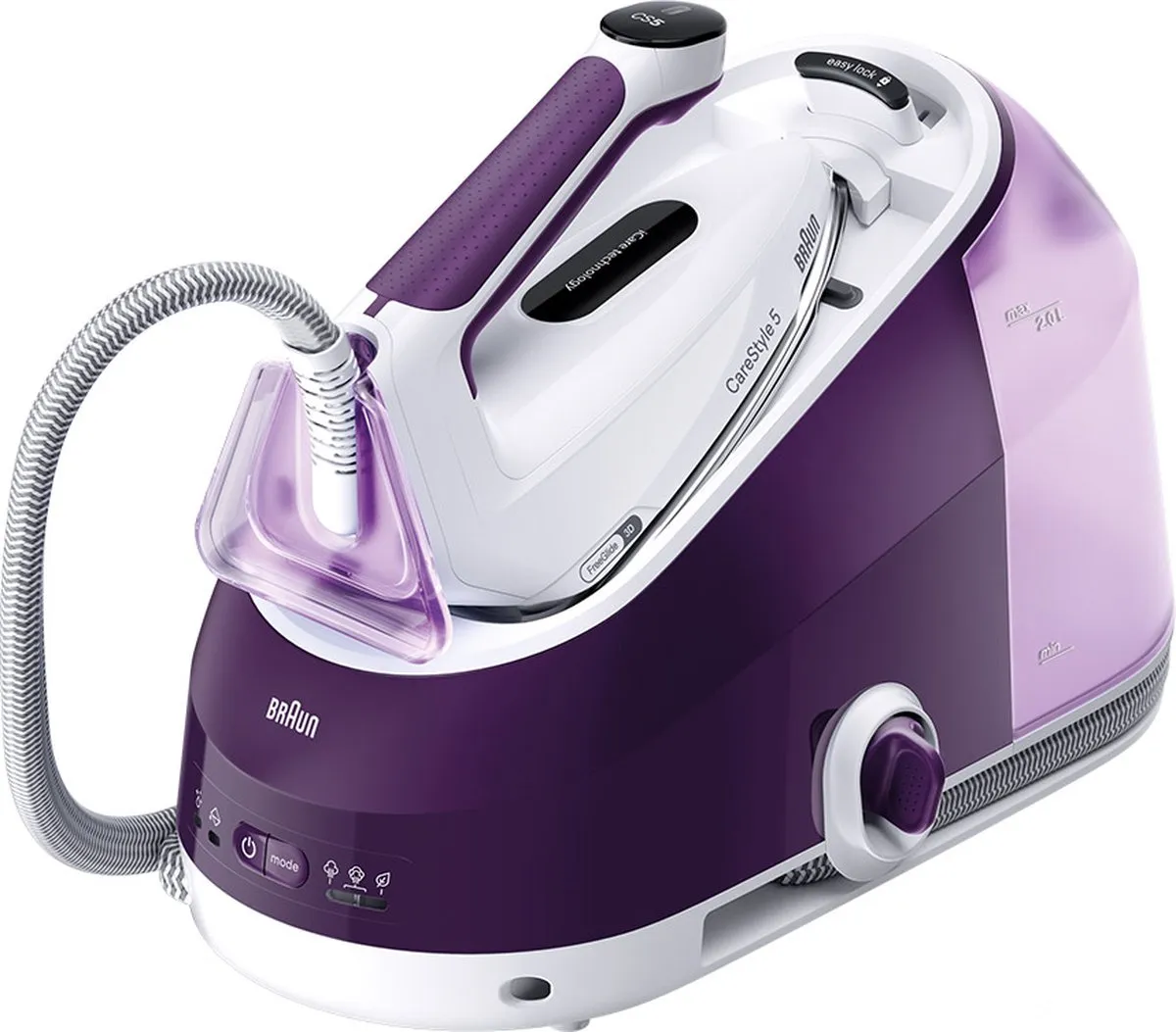 Braun CareStyle 5 IS5247VI - Stoomgenerator - Lichtgewicht Strijkijzer - Groot Waterreservoir - Violet