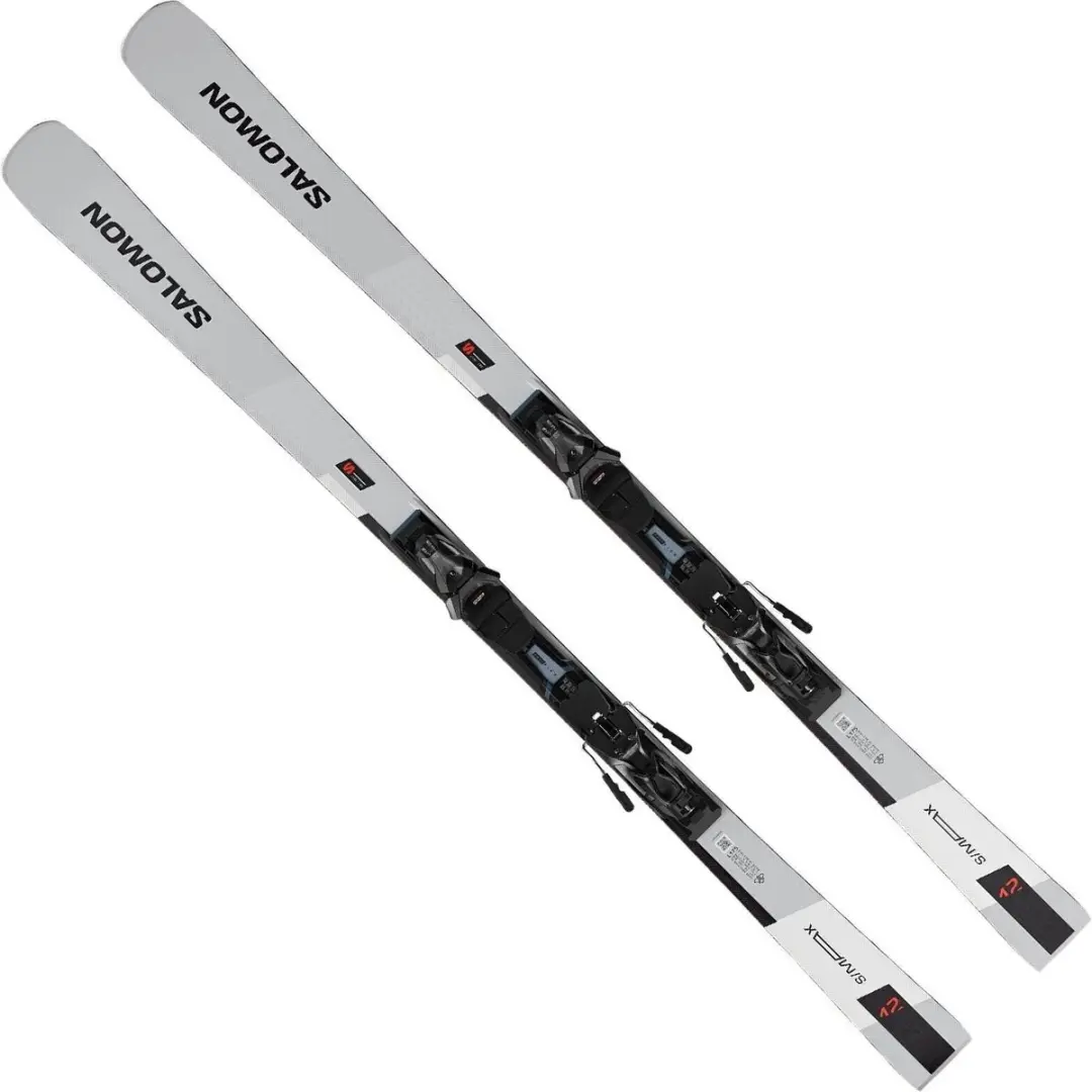 Salomon e:max 12 + MI12 Ski Heren - Grijslicht