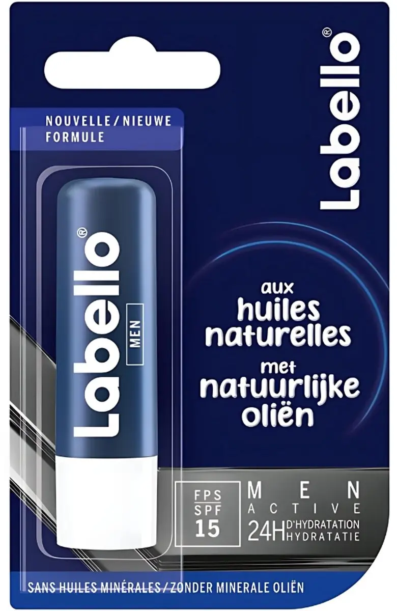Labello Active for Men Lippenbalsem - 4.8g - 2 Stuks