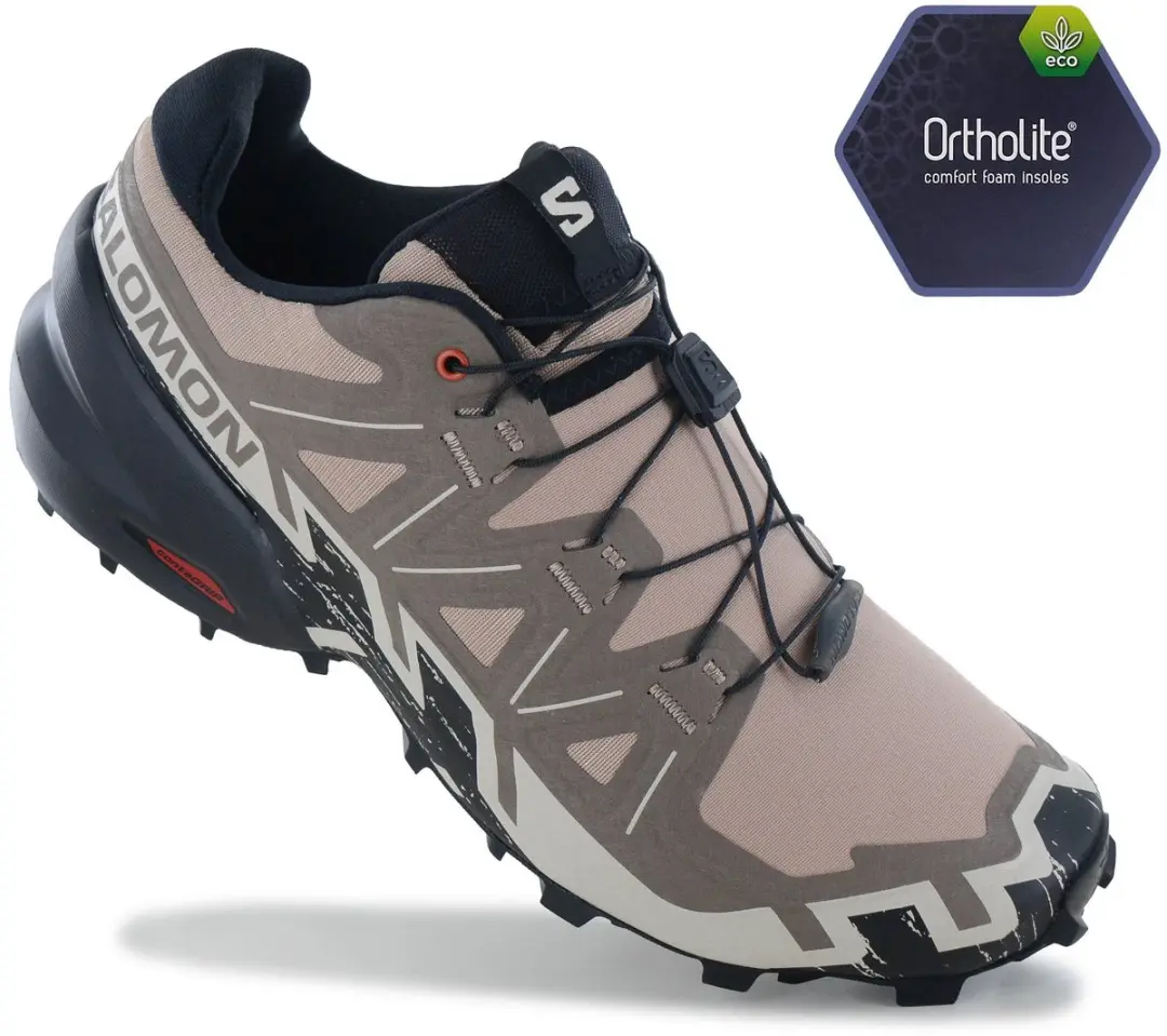 Salomon Speedcross 6 Heren Trail-Running Schoenen 45 - Beige - afbeelding 6 van 6