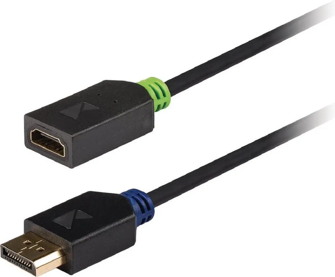Konig DisplayPort - HDMI Adapter 0.2M - Antraciet - afbeelding 3 van 3