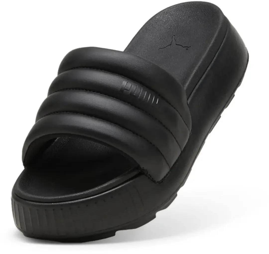 Puma Karmen Slide Puffy Damespantoffels - Zwart 38