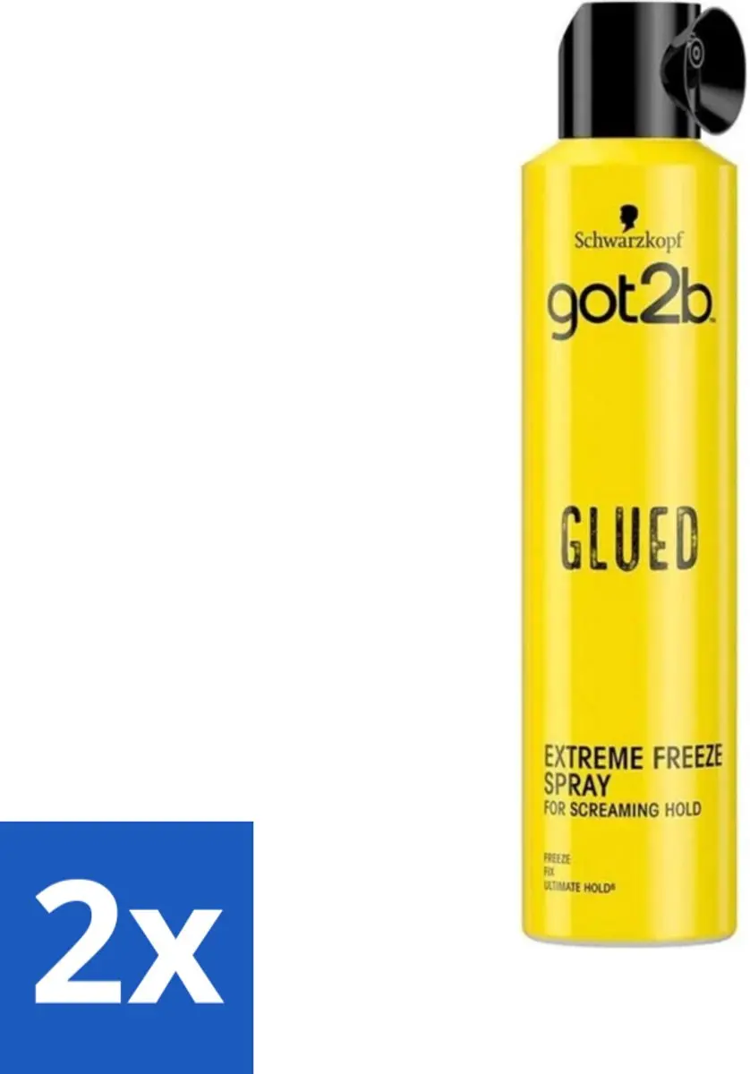 Schwarzkopf Got2b Extreme Freeze Hairspray 600ml - 2 Stuks