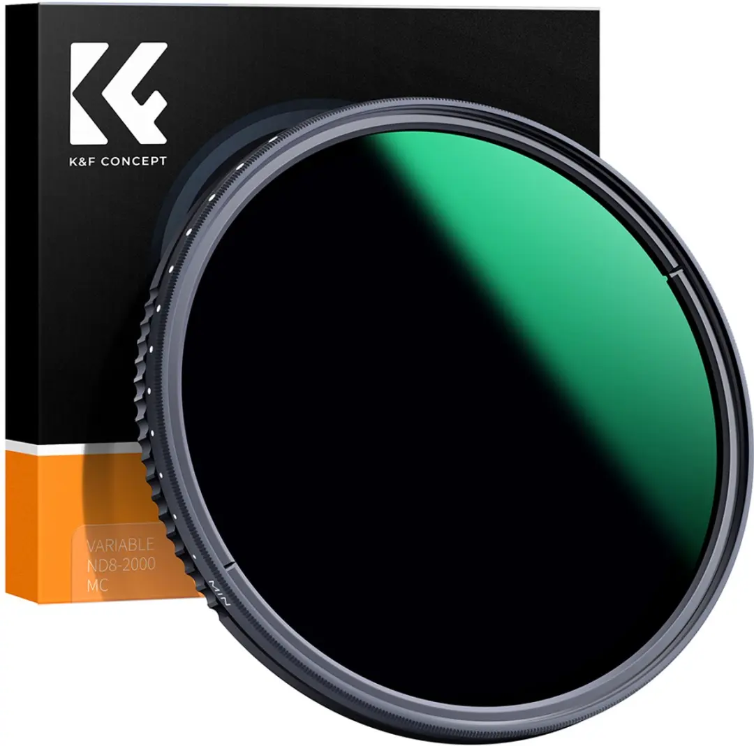 K&F Concept 62mm Variabel ND8-2000 Grijsfilter MC - 3-11 Stops - Zwart - afbeelding 6 van 6