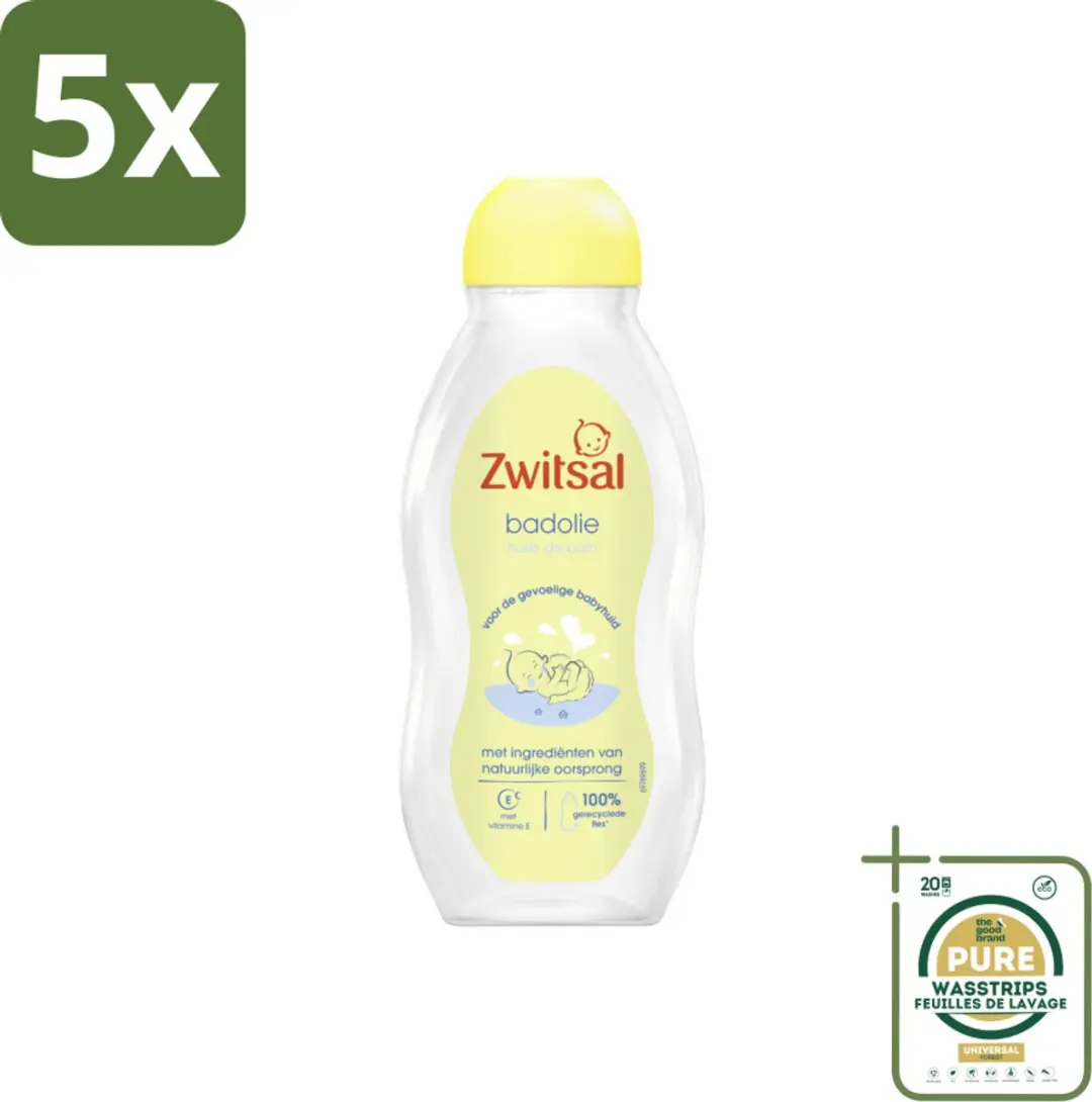 Zwitsal Badolie 200ml - 5 Stuks