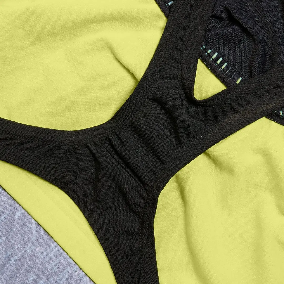 Speedo Medalist Sportbadpak - Maat 44 - Zwart/Blauw/Geel/ Groen