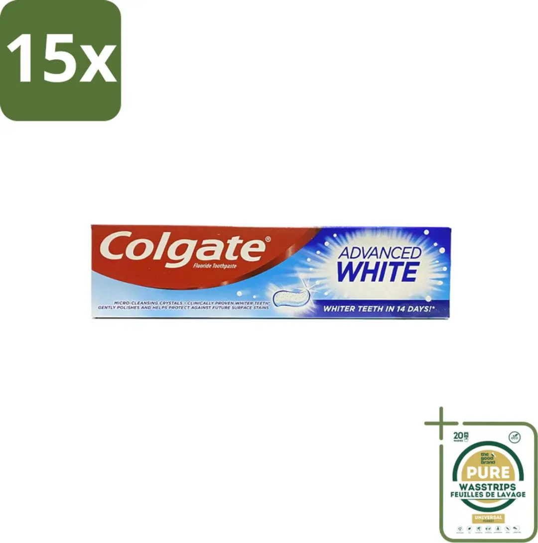 Colgate Advanced White Tandpasta 100ml - 15 Stuks