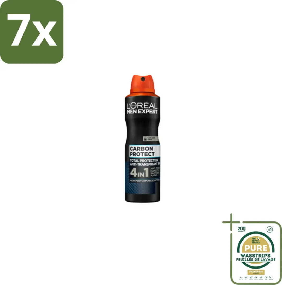 L'Oréal Men Expert Deodorant Spray Carbon Protect 150ml - 7 Stuks - afbeelding 2 van 3