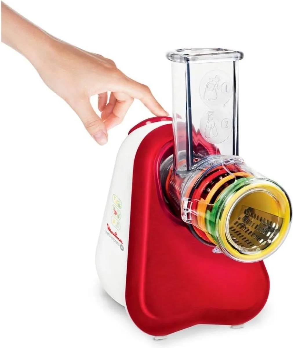 Moulinex Fresh Express DJ756G Snij- en Raspapparaat 150W - Rood