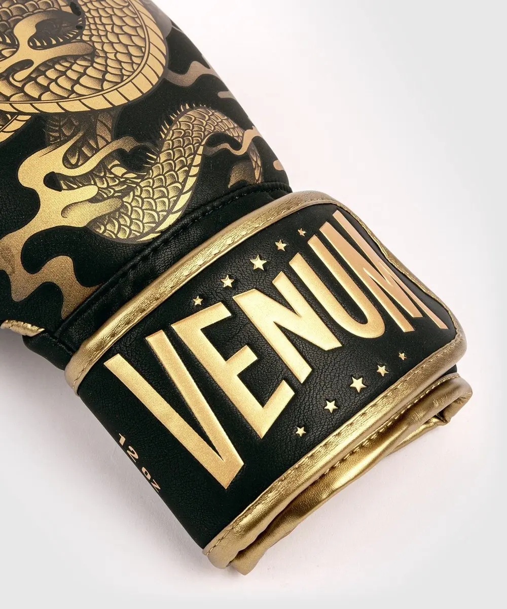 Venum Dragon's Flight Bokshandschoenen 16oz - Zwart/Brons