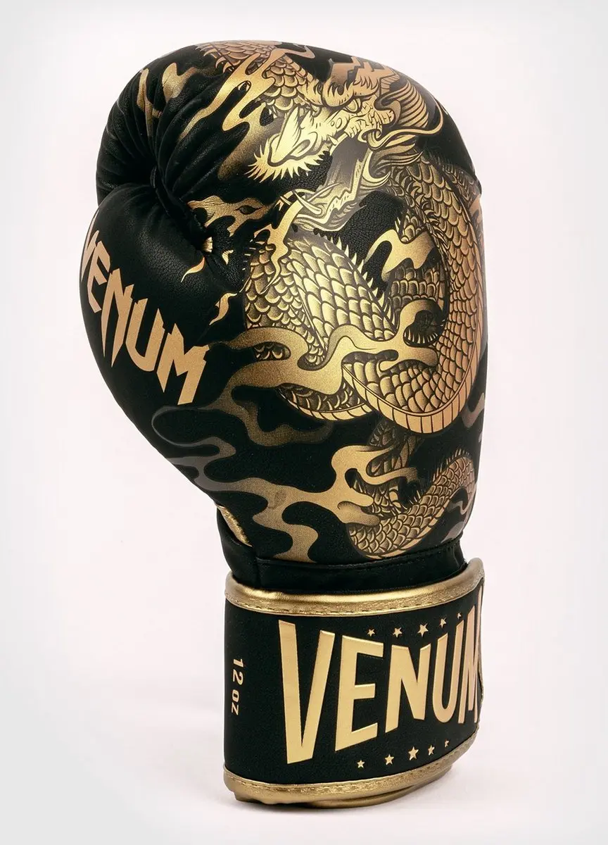 Venum Dragon's Flight Bokshandschoenen 16oz - Zwart/Brons