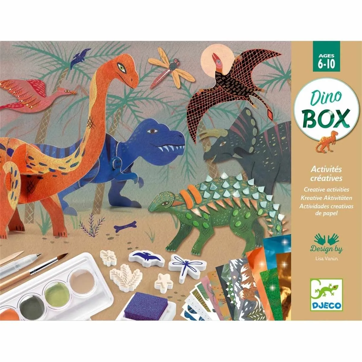 Djeco Creatieve Knutseldoos Dino's