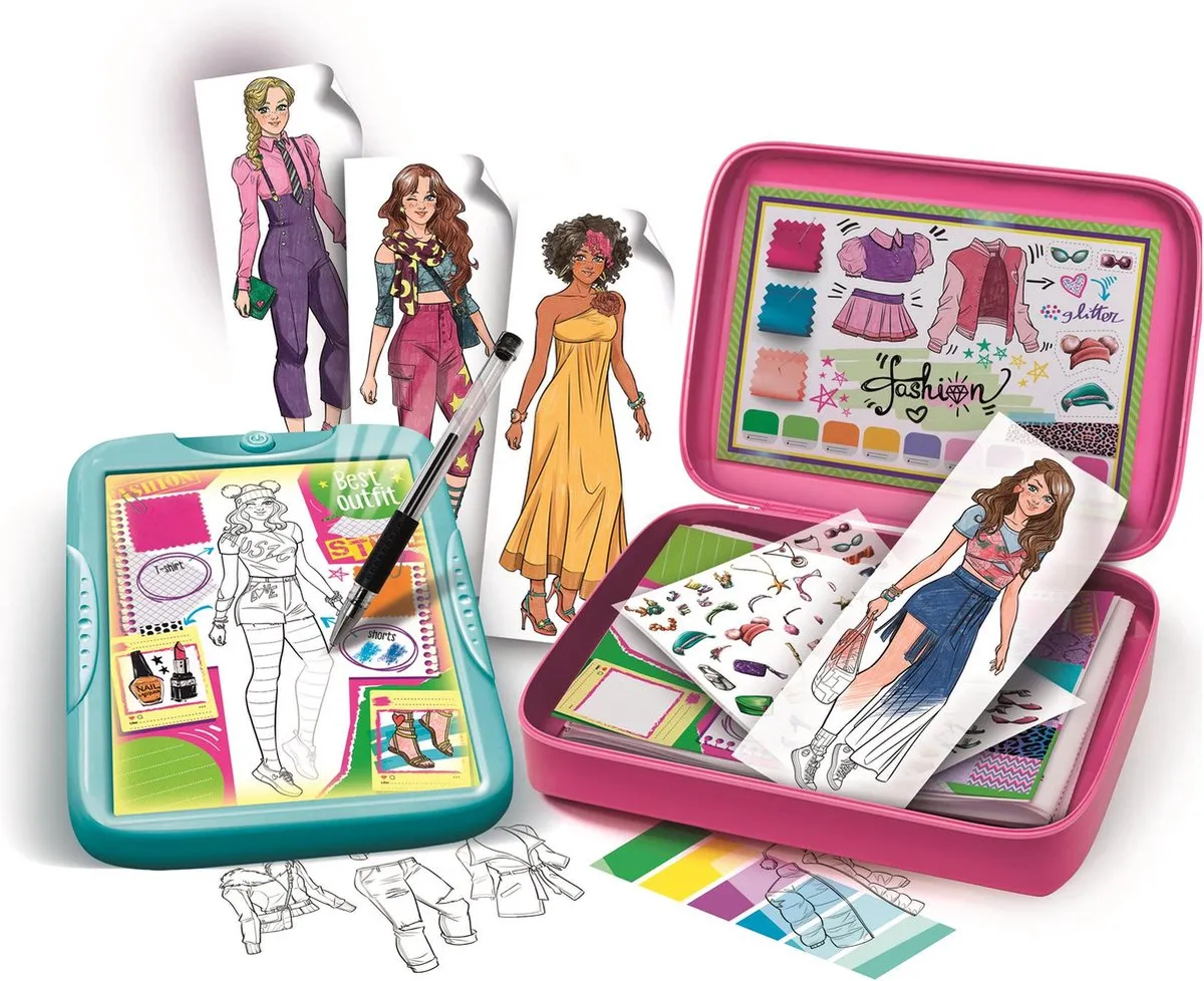 Clementoni Idea Fashion Designer - Mode Ontwerpen - Blauw
