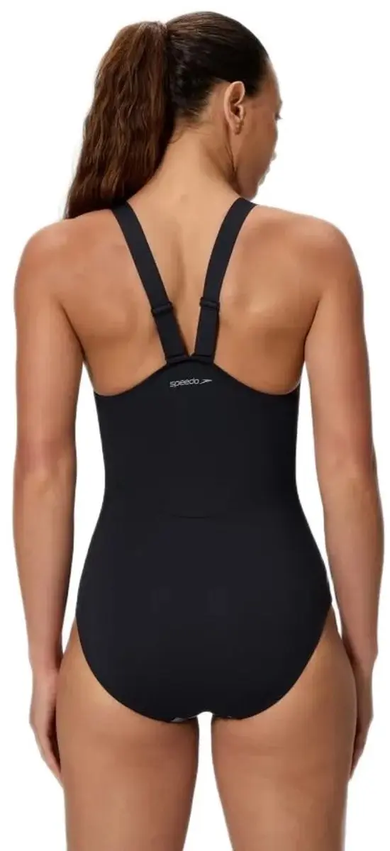 Speedo Sculpture High Neck Contour Zwemkleding 42 - Groen