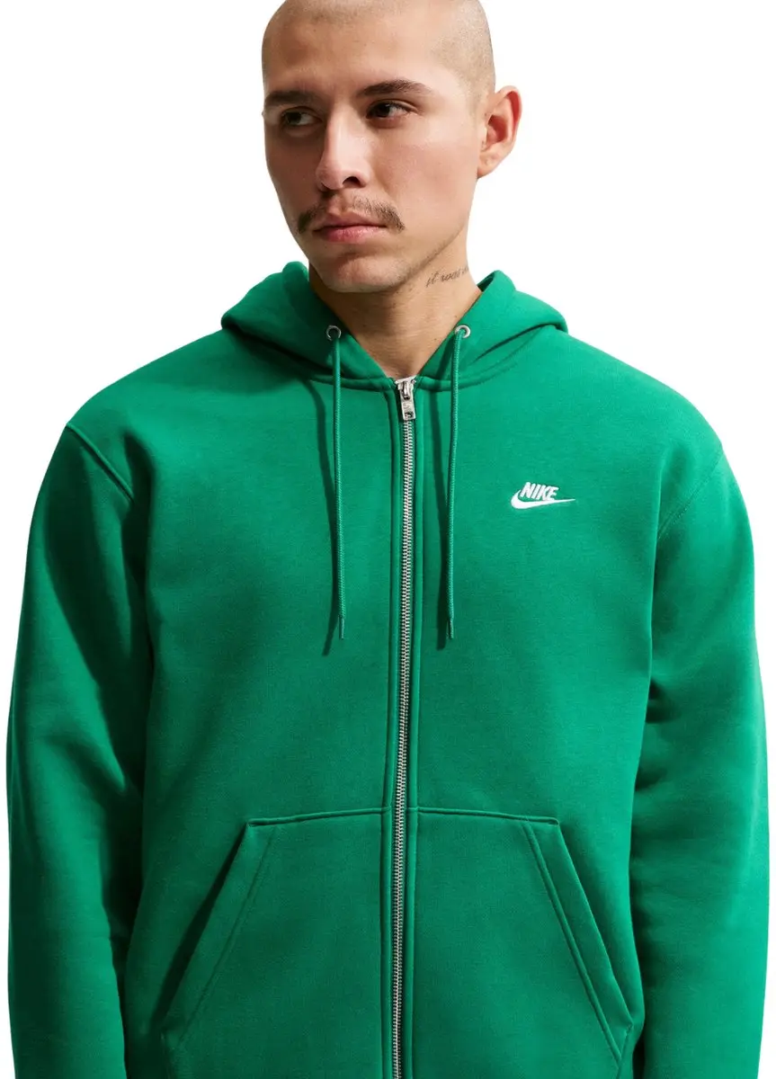 Nike Club BB FZ Hoodie Heren - Groen XL
