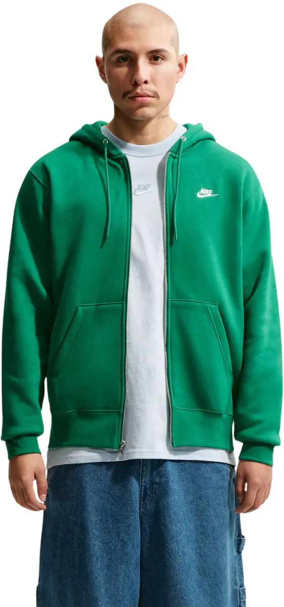 Nike Club BB FZ Hoodie Heren Groen