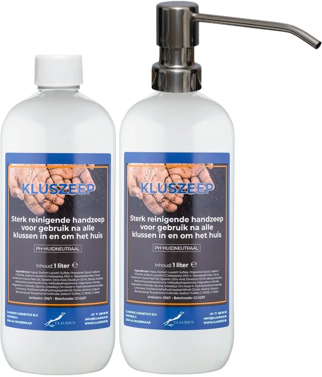 Splashbox Cosmetics Kluszeep 2x1L - met RVS pomp