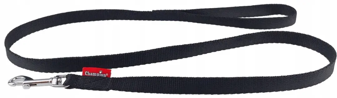 Champion Hondenriem Klassiek Zwart 120cm