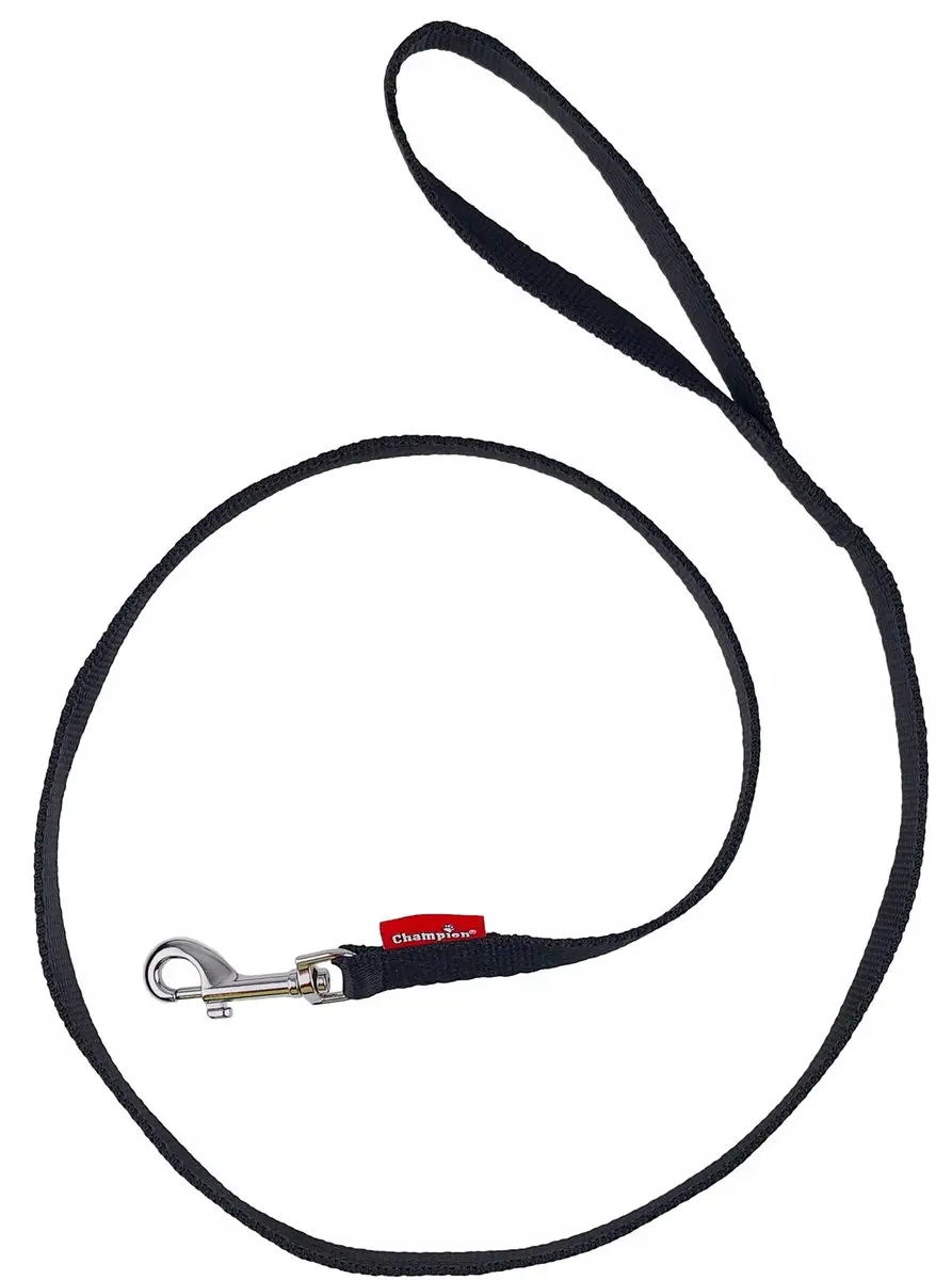 Champion Hondenriem Klassiek Zwart 120cm