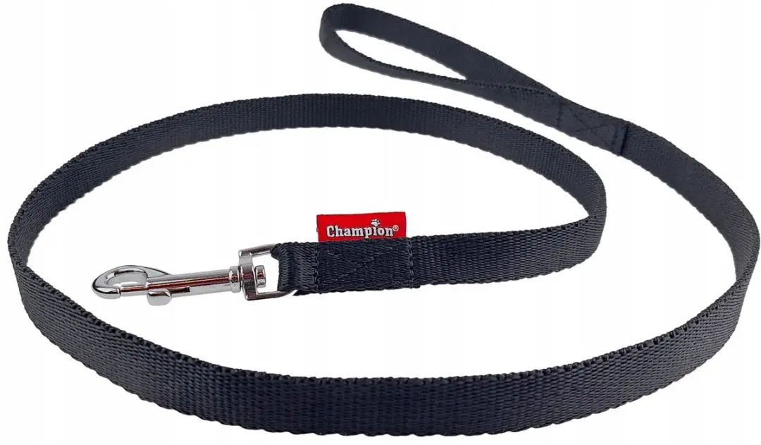Champion Hondenriem Klassiek Zwart 120cm