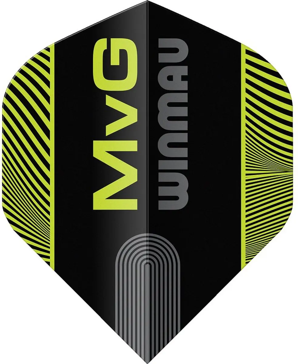 Winmau Michael van Gerwen Prism Delta Dart Flights - 3 Stuks - Zwart/Groen