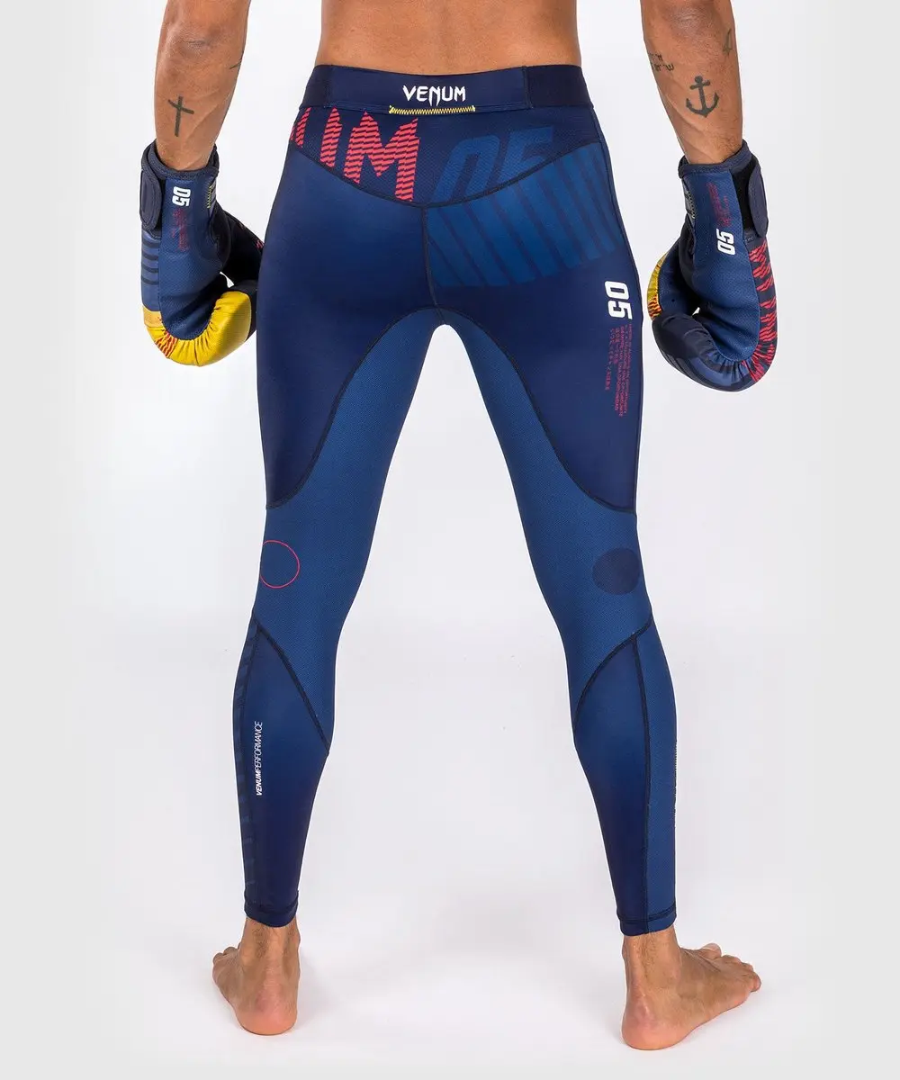 Venum Sport 05 Compressielegging - Blauw/Geel - M