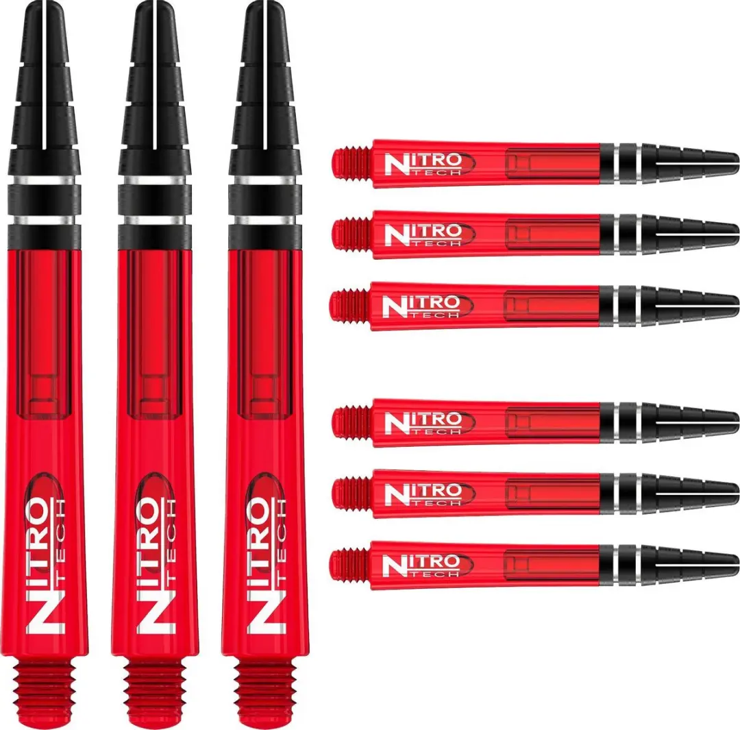 Red Dragon Nitrotech Rood Dartschachten C449 - 9 Stuks